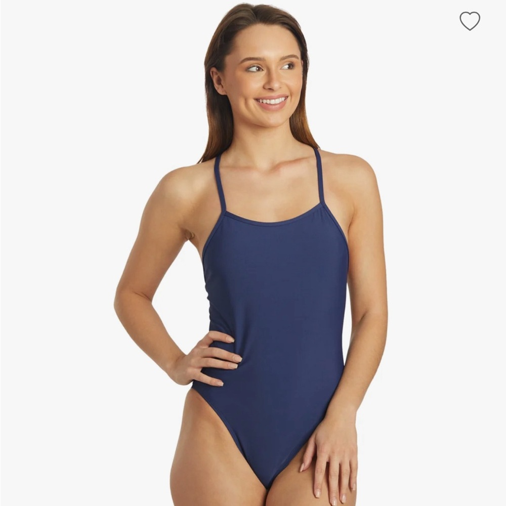 JOLYN NAVY ONE PIECE SWIMSUIT